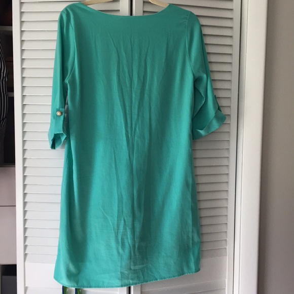 Small Everly Turquoise Dress - Picture 5 of 5